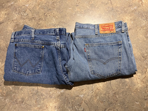 Pair mens 42x30 blue - 2,
