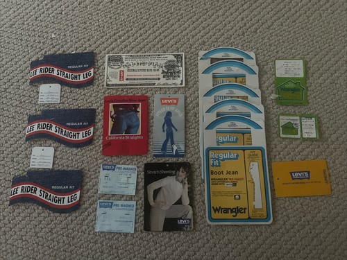Vintage 1980s jeans tags - vintage,