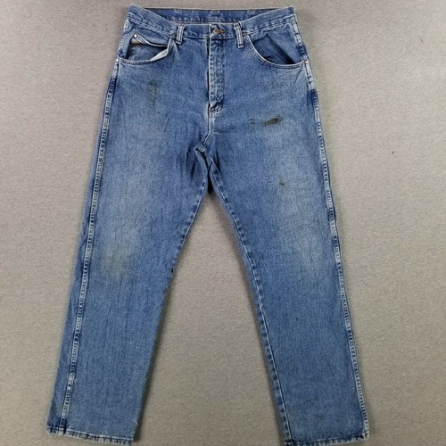 Vintage wrangler 35x32 blue - vintage,
