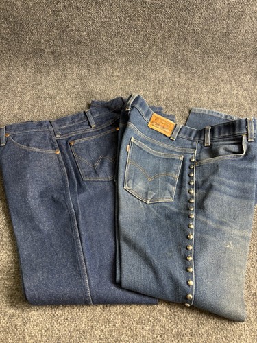 Vintage levi and wrangler - levi,